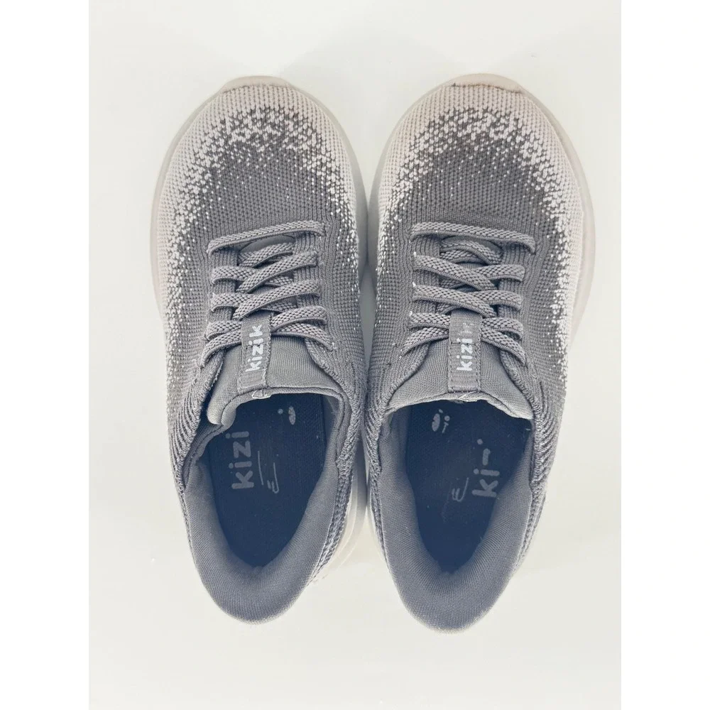 Kizik‎ Hands-free Sneakers Toddler 11C Athens Grey Knit Slip On